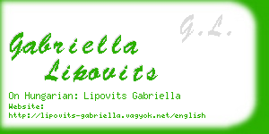 gabriella lipovits business card